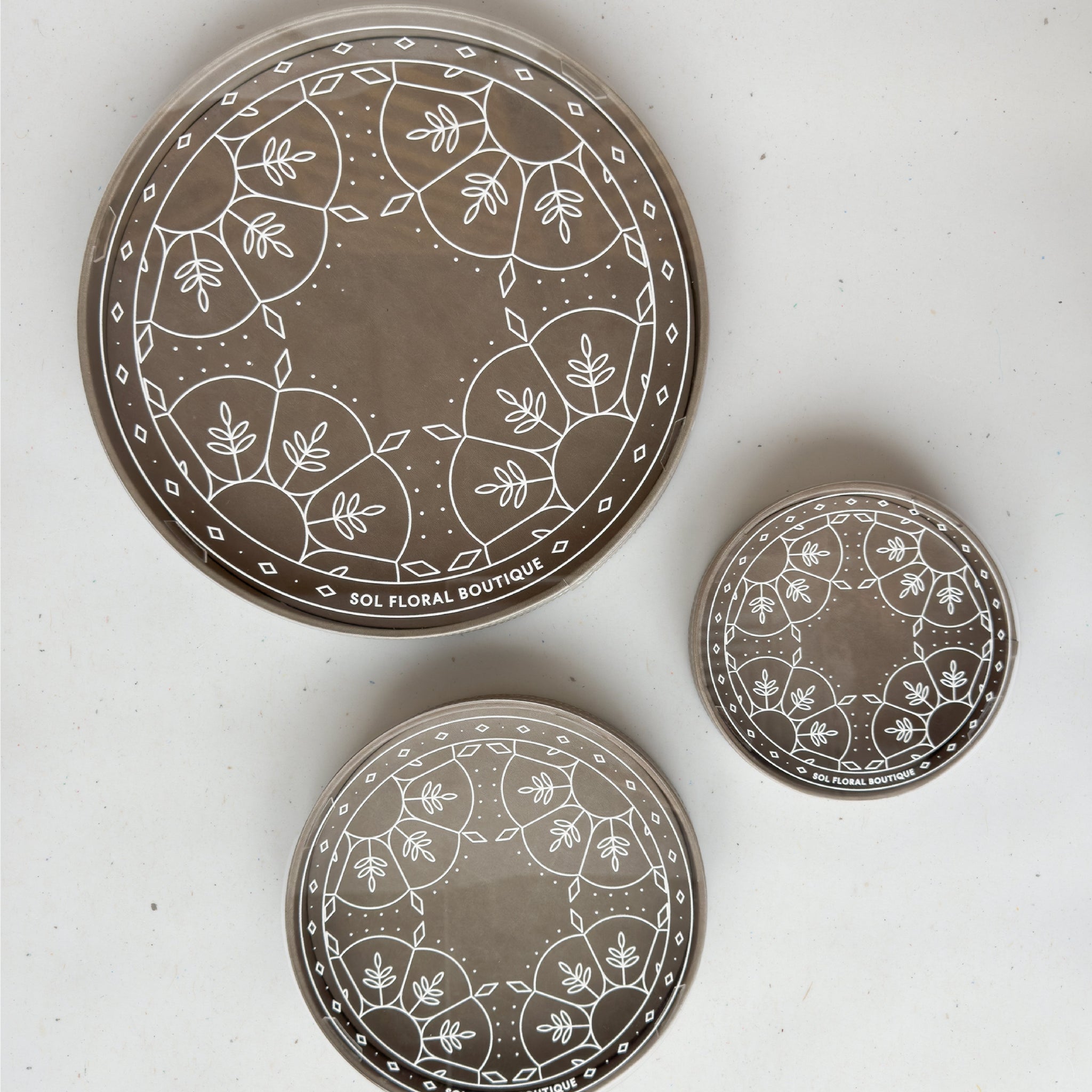 The Leather Collection - Round Trays