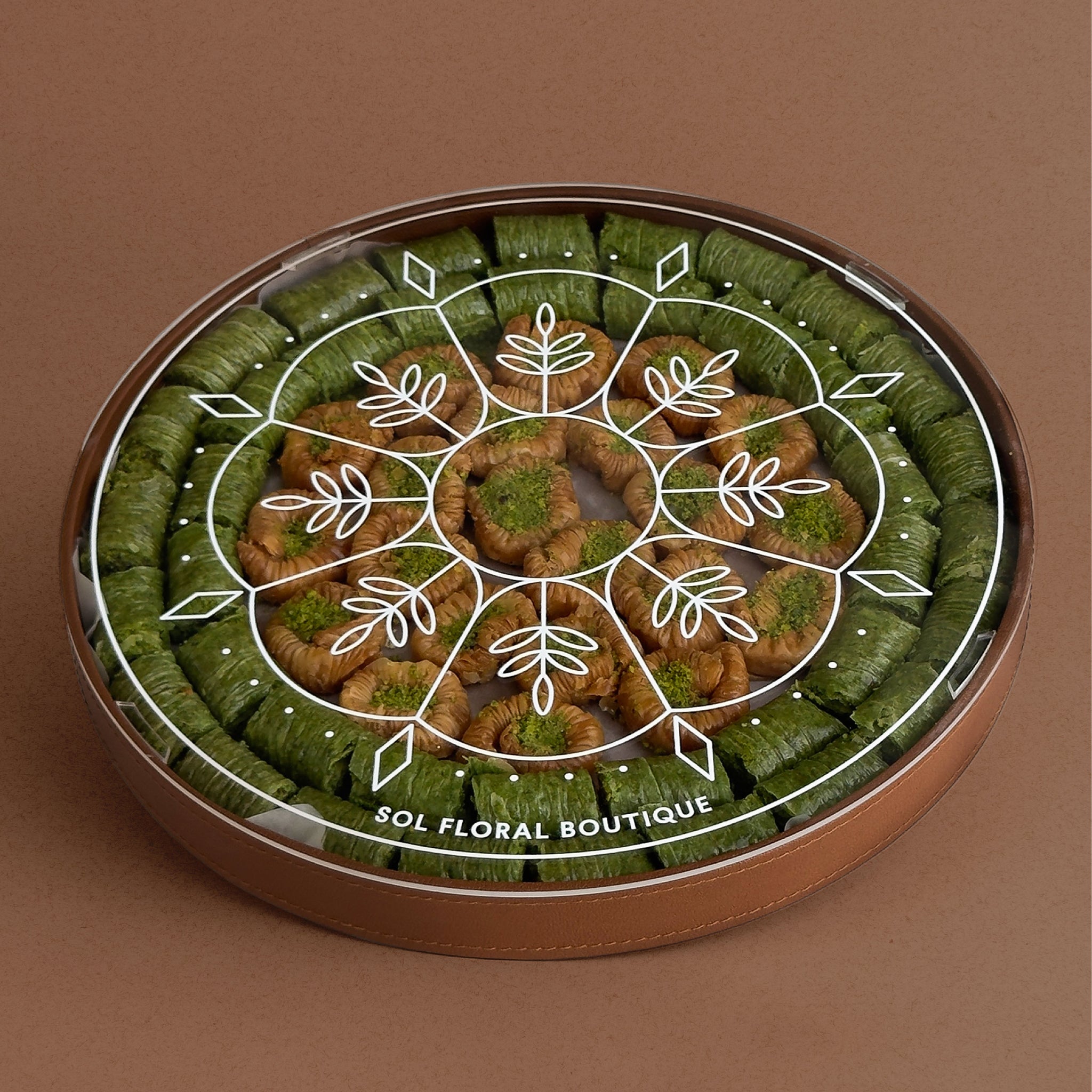 One Pistachio and Baqlawa Tray
