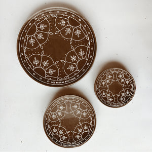 The Leather Collection - Round Trays