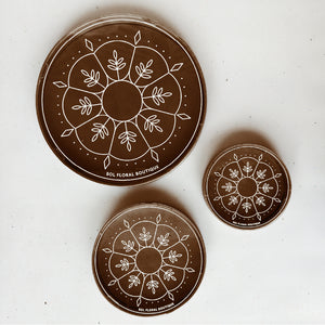 The Leather Collection - Round Trays