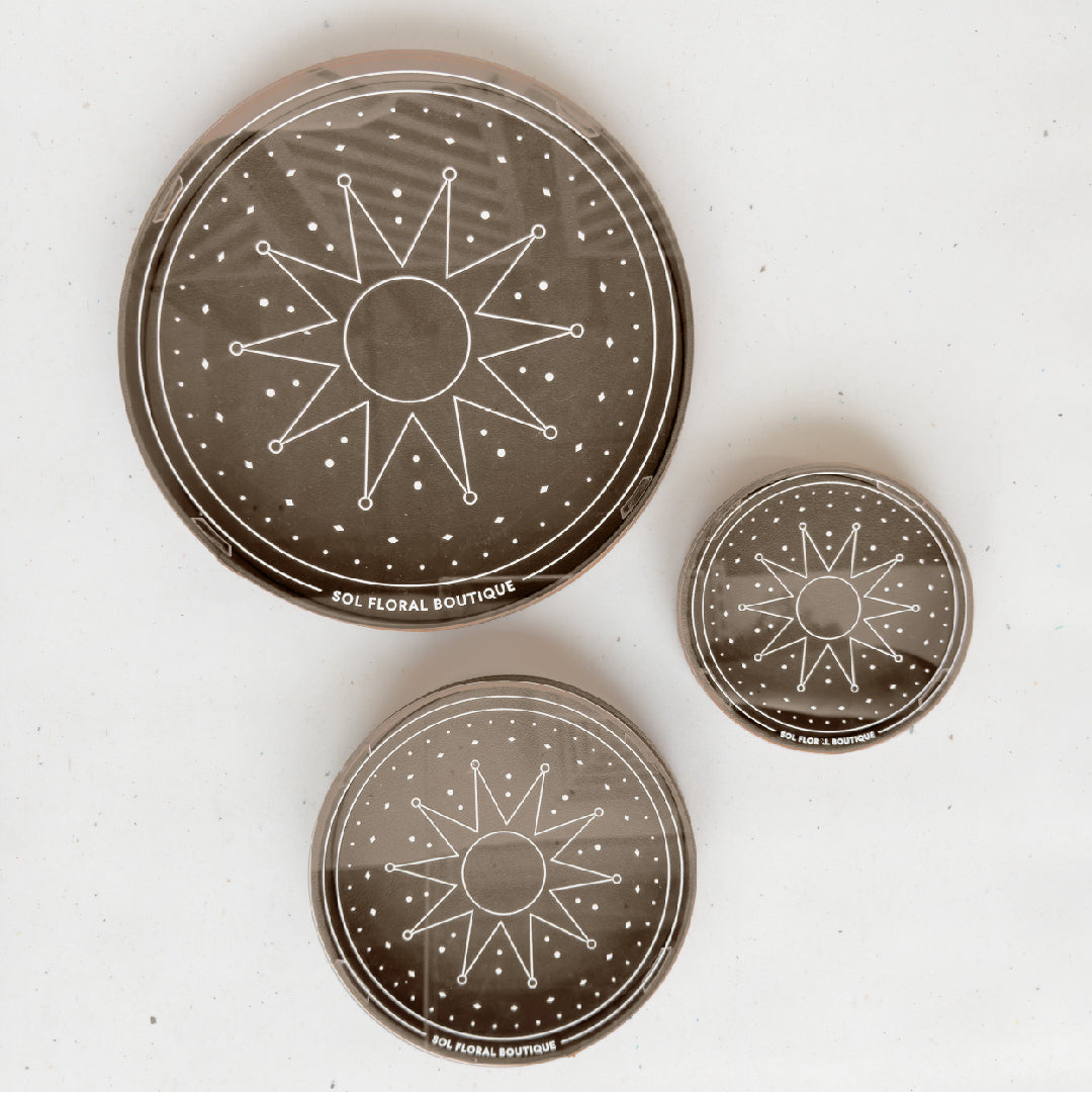The Leather Collection - Round Trays