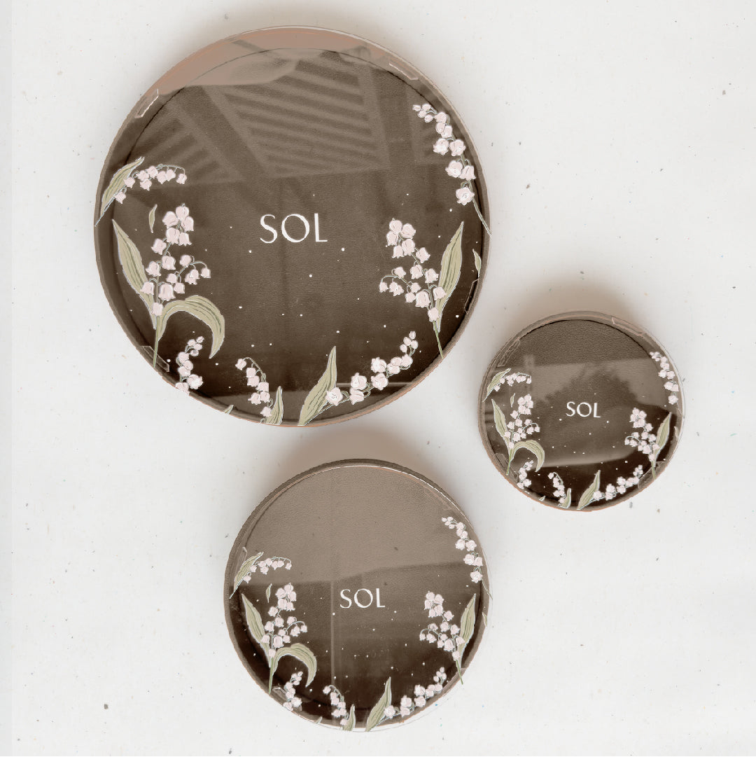 The Leather Collection - Round Trays